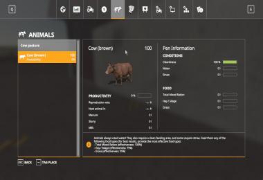 Placeable small cow yard v1.0