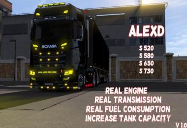 Scania Real Engine S520-S730 v1.2 by alexdedu