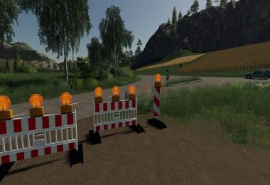 Strassen Sperre (Nachts Beleuchtet) v1.0