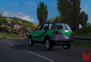 Vw Touareg Germany Police Car Skin v1.3