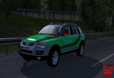 Vw Touareg Germany Police Car Skin v1.3