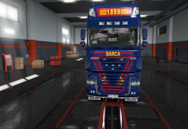 DAF XF 105 FC Barcelona skin 1.33.x