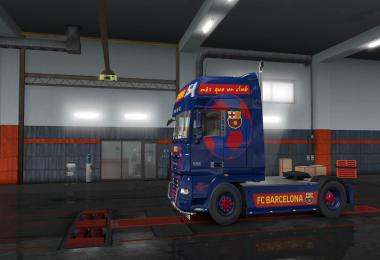 DAF XF 105 FC Barcelona skin 1.33.x