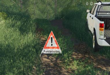 Forest pyramid warning sign v1.0