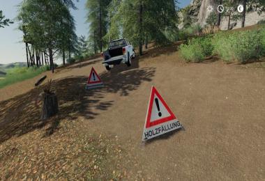 Forest pyramid warning sign v1.0