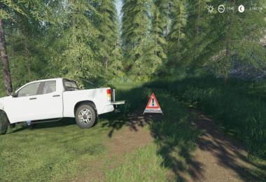 Forest pyramid warning sign v1.0