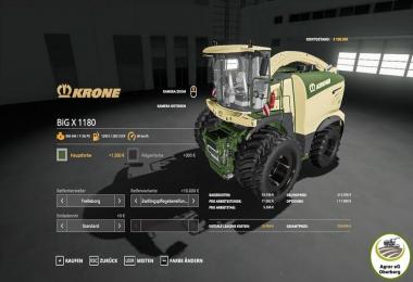 Krone BigX 1180 By Agrar eG Oberberg v1.2