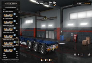 Krone Own Trailer License Plate Lighting V1.0 1.33.x