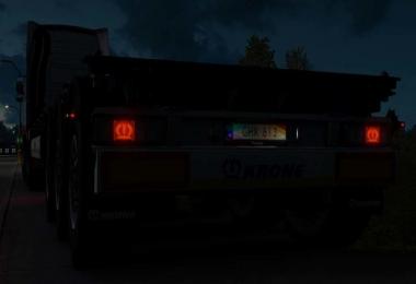 Krone Own Trailer License Plate Lighting V1.0 1.33.x