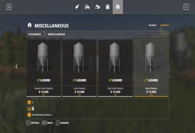 Placeable Seed Fertilizer Food Stations v1.0.7.0