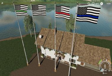 USA Thin Line Pack Flags v1.0.0