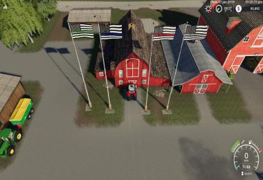USA Thin Line Pack Flags v1.0.0