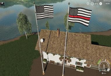 USA Thin Line Pack Flags v1.0.0