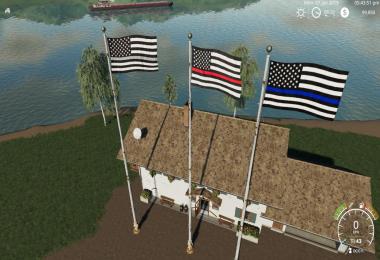 USA Thin Line Pack Flags v1.0.0