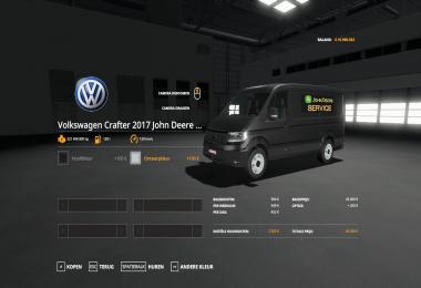 Volkswagen Crafter 2017 John Deere Service v1.1