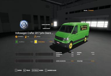 Volkswagen Crafter 2017 John Deere Service v1.1
