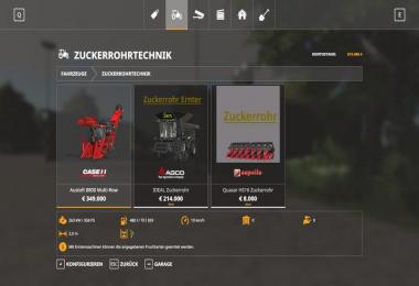 Zuckerrohr Ernter Pack v1.1