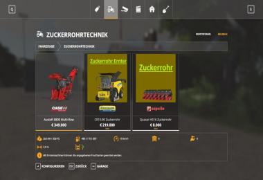 Zuckerrohr Ernter Pack v1.5.1