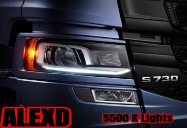 ALEXD 5500 K Lights Scania S & R v1.3