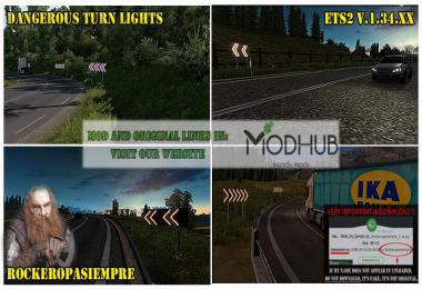 Dangerous Turn Lights ETS2 1.34.x