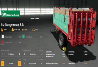 [FBM Team] manure spreader set 8.5t v2.0.0.0
