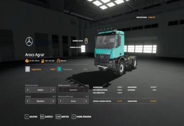 Mercedes Arocs Agrar v1.0.0.0