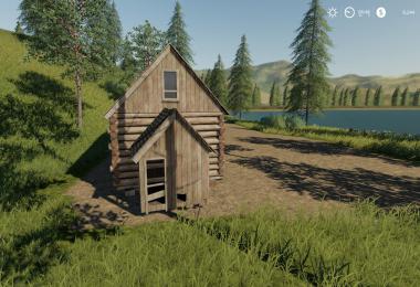 Placeable Log Cabin with sleep trigger v1.0