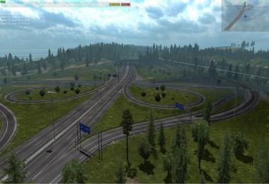 Rotterdam Brussel Highway + Calais Duisburg Road Interchange v2.2