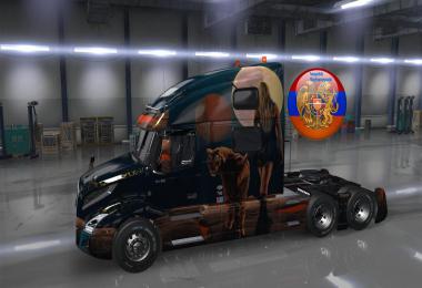 Volvo truck vnl 2018 Tigress skin pack 1.34.x