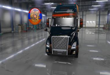 Volvo truck vnl 2018 Tigress skin pack 1.34.x