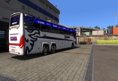 Scania touring S.E.T.C skin grey 2019 and 3d Design for 1.34.x