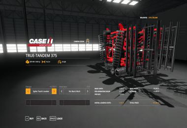 Case IH True-Tandem 375 Disk Harrow v1.0