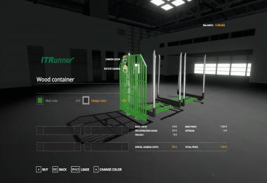 Adjustable hooklift Wood Container v1.0.0.0
