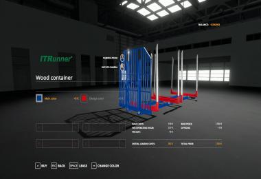 Adjustable hooklift Wood Container v1.0.0.0