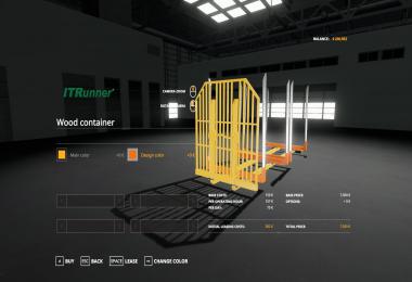 Adjustable hooklift Wood Container v1.0.0.0