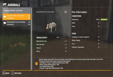 Animal Species - Savage Pig Pack v1.3