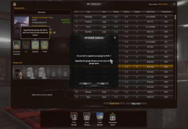 Cheaper Garage Upgrades and Purchasing 1.34.x