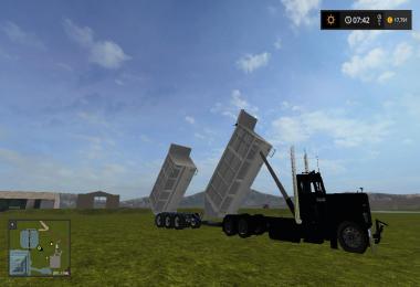 Custom peterbilt dump truck and matching pup trailer v1.0.0.3