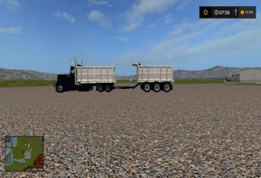 Custom peterbilt dump truck and matching pup trailer v1.0.0.3