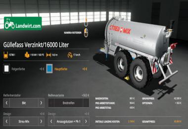 [FBM] Liquid manure set galvanized with impact head distributor v1.0