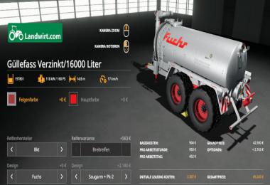 [FBM] Liquid manure set galvanized with impact head distributor v1.0