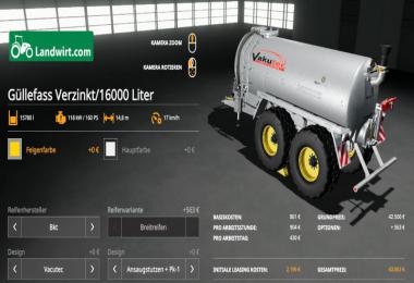 [FBM] Liquid manure set galvanized with impact head distributor v1.0
