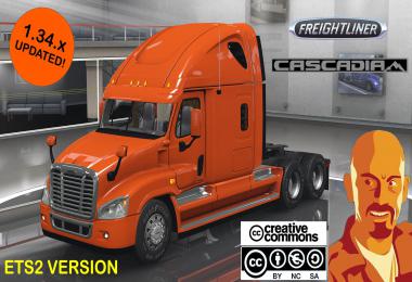 FREIGHTLINER CASCADIA ETS2 1.34.x