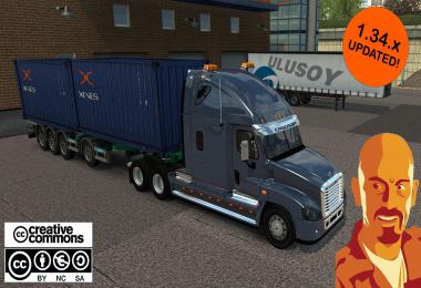 FREIGHTLINER CASCADIA ETS2 1.34.x