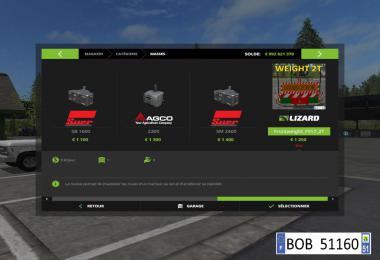 FS17 Frontweight 2T v2.0.0.0