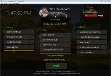 FS19 Dashboard v1.5