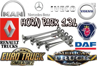Horn Pack for ETS2 1.34