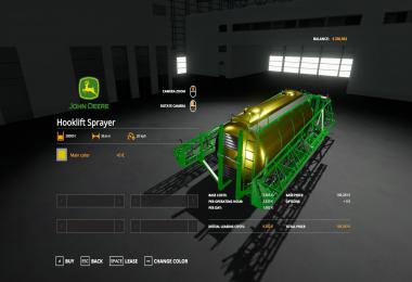 JD 4045 hooklift sprayer v1.0.0.1
