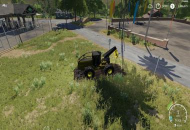 John Deere construction yellow skidder v1.0