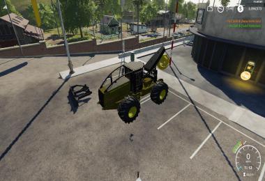 John Deere construction yellow skidder v1.0